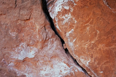 Brown, white rock
